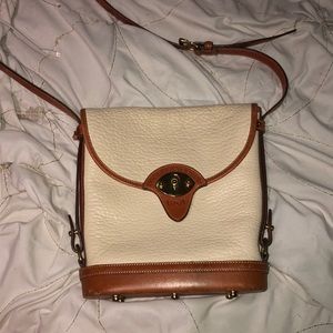 Dooney & Bourke Pebble Grain White Cross
